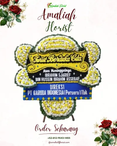 Papan Bunga Duka di Cemara Asri