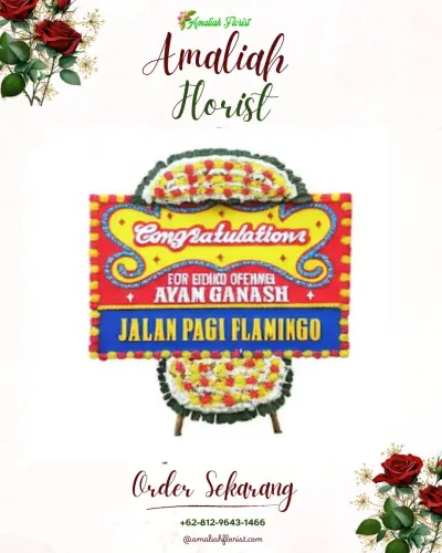 Bunga Papan Congratulation di Cemara Asri